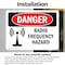 Signmission Radiation & Laser Sign, 5 in H x 7 in W, Vinyl Decal, Rectangle OS-2PACK-DS-D-57-L-1686 - alternate 6